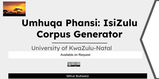 Umhuqa Phansi: IsiZulu Corpus Generator