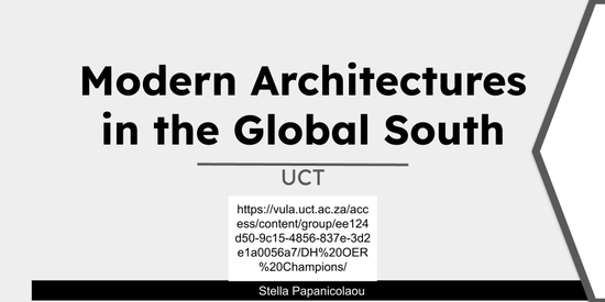 Modern Architectures in the Global South (MA.gS+)